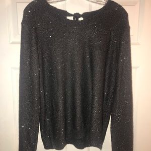 Charcoal sequined sweater